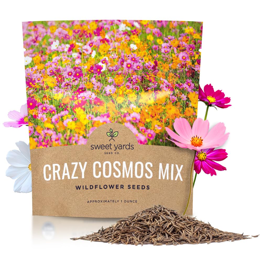 Amazon.com : Cosmos Seeds Wildflower Mixture - Bulk 1 Ounce Packet
